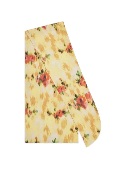 GANNI wrap scarf in print Yellow B3020231