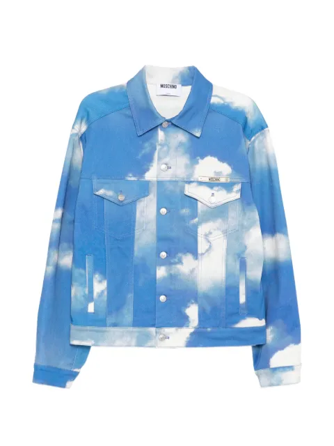 Moschino cloud-print jacket Blue ZZA061302551317