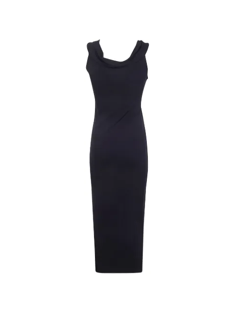 Emporio Armani twisted sleeveless dress Black EW003527AF16066