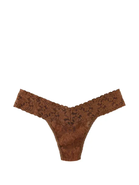 Hanky Panky low-rise lace thong Brown 4911P
