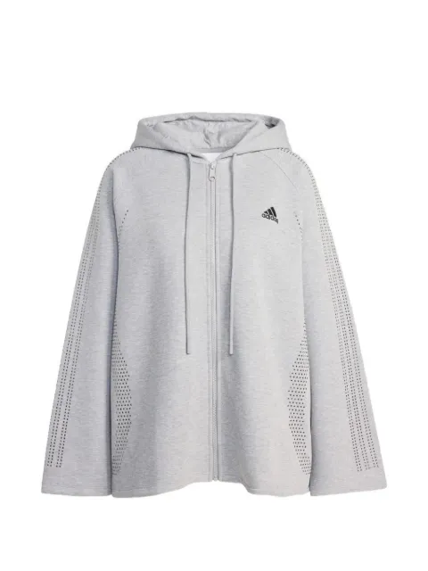 adidas perforated zip sweatshirt Grey KD0497