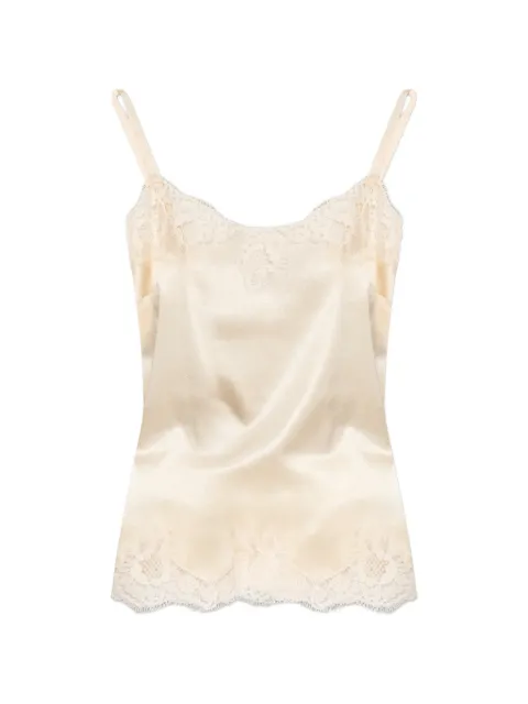 Dolce & Gabbana laced pyjama top Neutrals O7A00TONO13