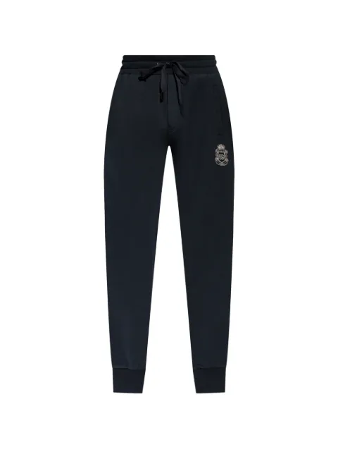 Dolce & Gabbana emblem drawstring track pants Blue GP07TZG7PZT