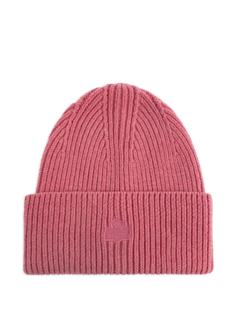 ISABEL MARANT ribbed beanie hat Pink BE037MFBD1D02A