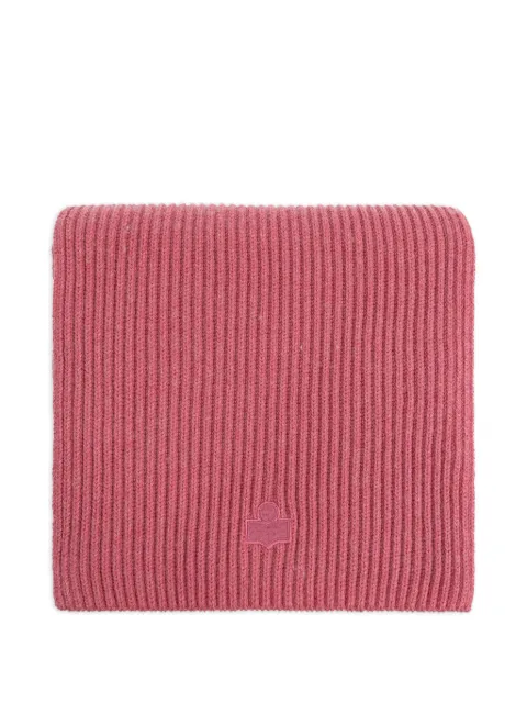 ISABEL MARANT Marion ribbed-knit scarf Pink EC136MFAD1D02A