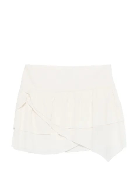MARANT ÉTOILE ruffled-detail asymmetric skirt Neutrals JU0439FAD1J11E