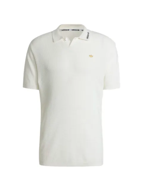 adidas embroidered-logo polo shirt White KF6903