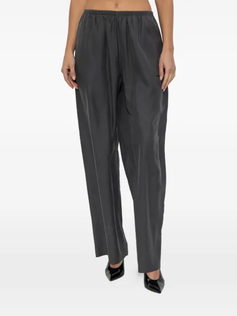 Alexander Wang mid-rise tackpants in silk Grey 1WC1264966