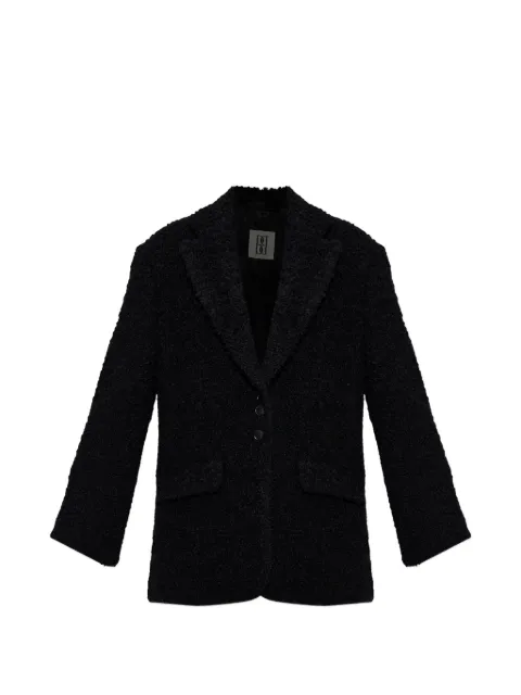 By Malene Birger Biena textured button blazer Black 103651