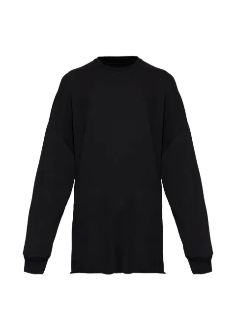 Rick Owens frayed sweatshirt Black RU01F2276JNT