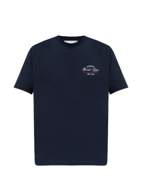 Iceberg logo T-shirt Blue F0206325