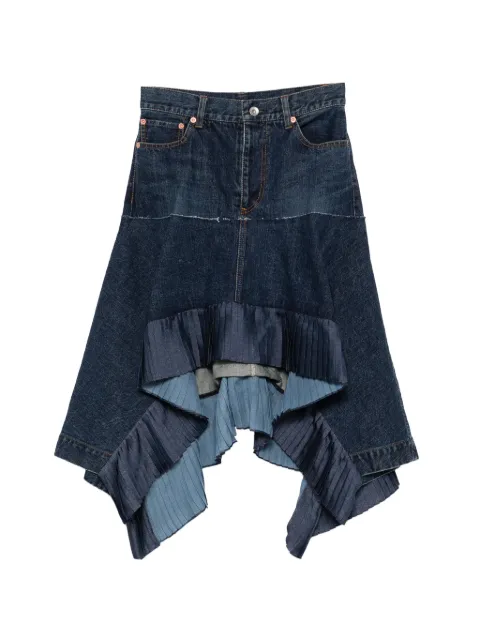 sacai asymmetric denim skirt Blue 2608315