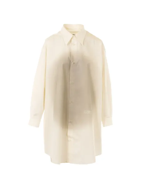 MM6 Maison Margiela long-sleeve shirt mini dress Neutrals S52CT0797M35256BEIGE