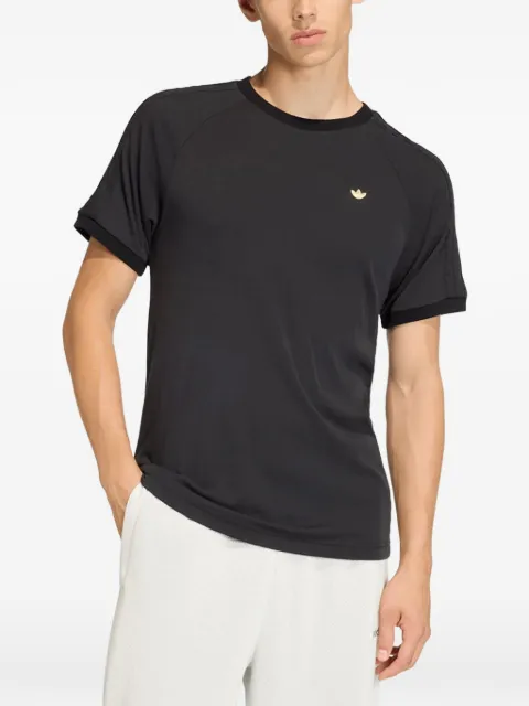 adidas 3S logo-embroidered T-shirt Black KC9114