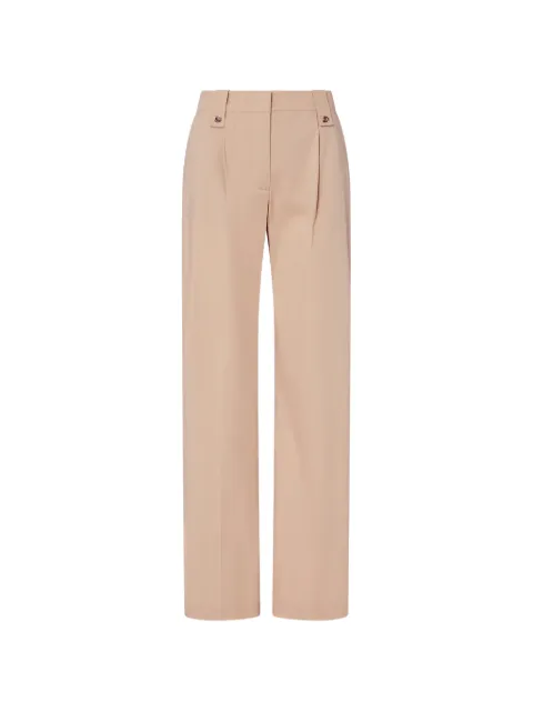 LIU JO pleated button-detail trousers Neutrals CA6364T297AP9574