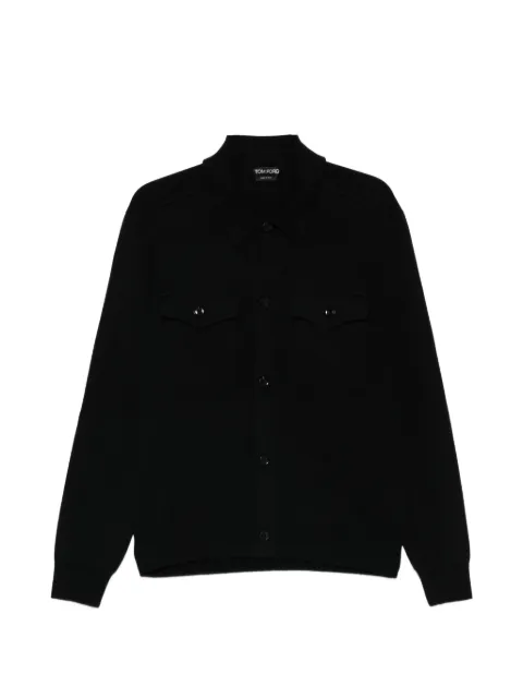 TOM FORD patch pocket polo shirt Black KBL020YMW121