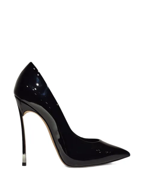 Casadei pointed metal heeled pumps Black 1F916W120MC1313
