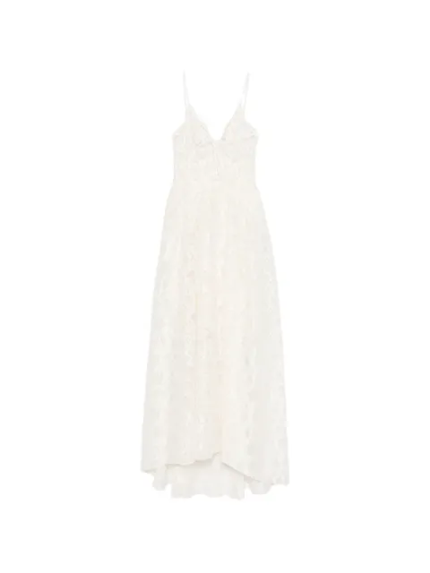 Ermanno Scervino V-neck midi dress Neutrals D482Q342GQJ