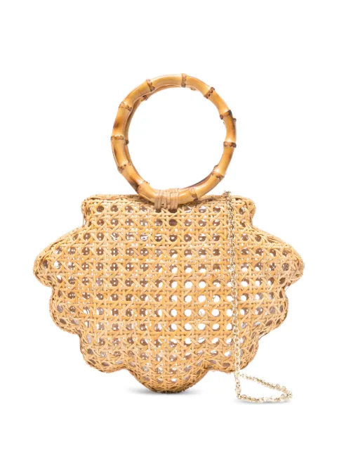 SERPUI Ethan Shell scalloped tote bag Neutrals 13435