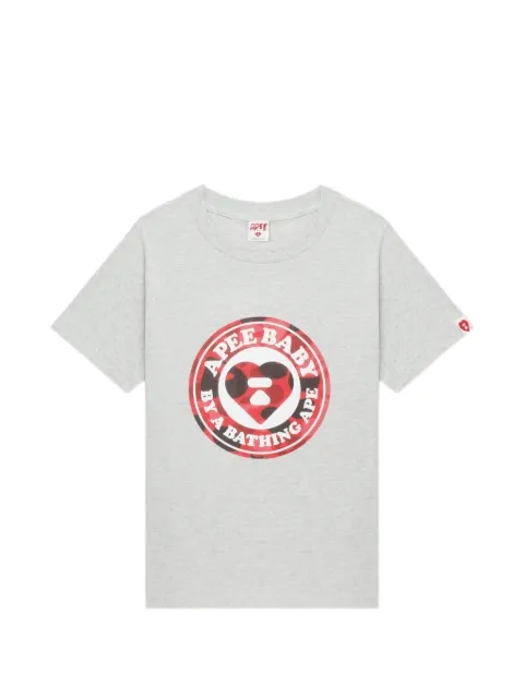 A BATHING APE® Camo Heart Logo T-shirt Grey 00CCSL702310L