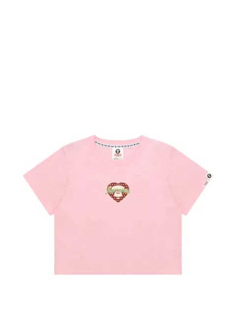 AAPE BY *A BATHING APE® heart-motif T-shirt Pink ATE1904XXQ