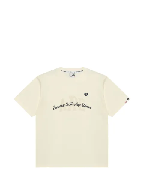 AAPE BY *A BATHING APE® graphic crew-neck T-shirt Neutrals ATE1894XXQ