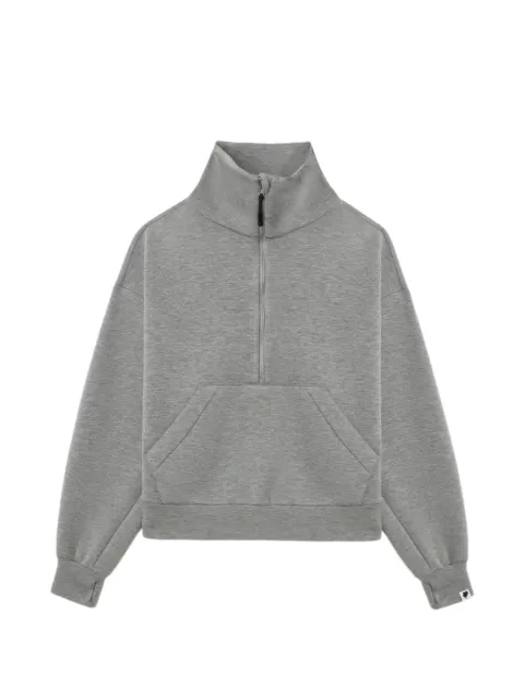 A BATHING APE® funnel-neck half-zip sweatshirt Grey 00CSWL702310L