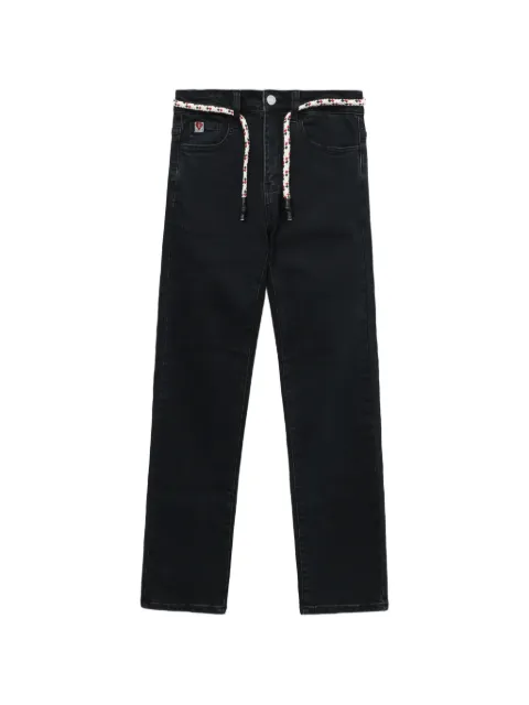 A BATHING APE® rope-belt straight-leg jeans Black 00CDPL702303L