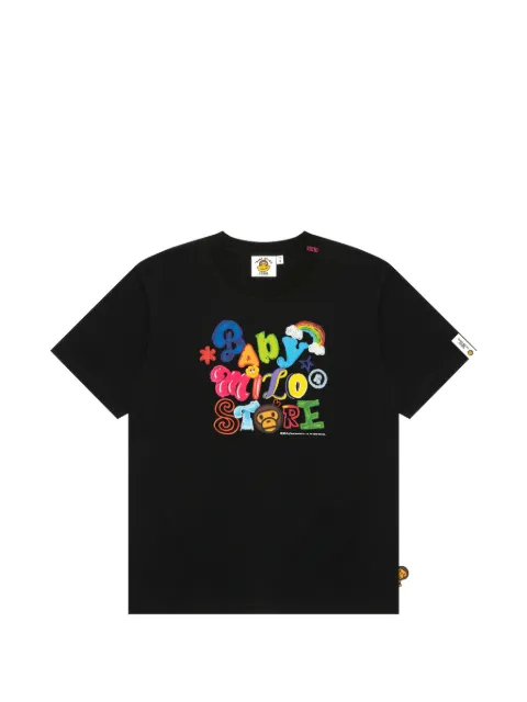 *BABY MILO® STORE BY *A BATHING APE® graphic crew-neck T-shirt Black 0TE0455XXQ