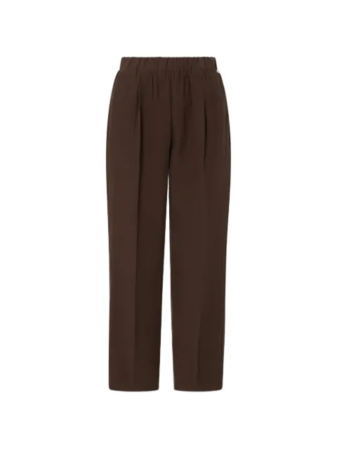 LIU JO linen-blend trousers Brown WA6427T481891109