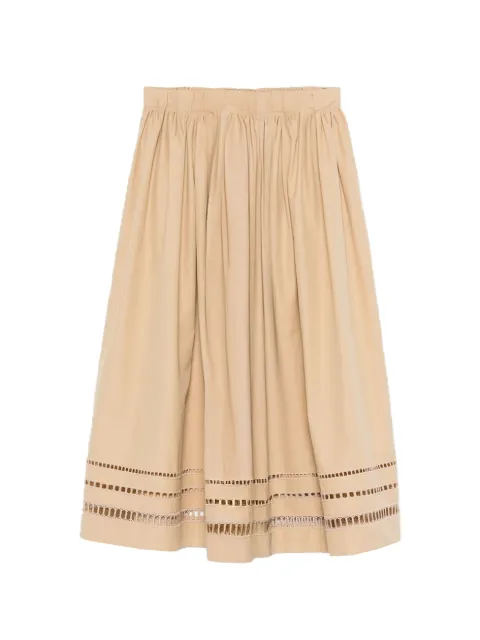 Ermanno Scervino tie-waist midi skirt Neutrals D482O385APWGF