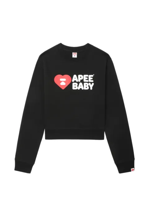 A BATHING APE® cropped logo sweatshirt Black 00CSWL702314L