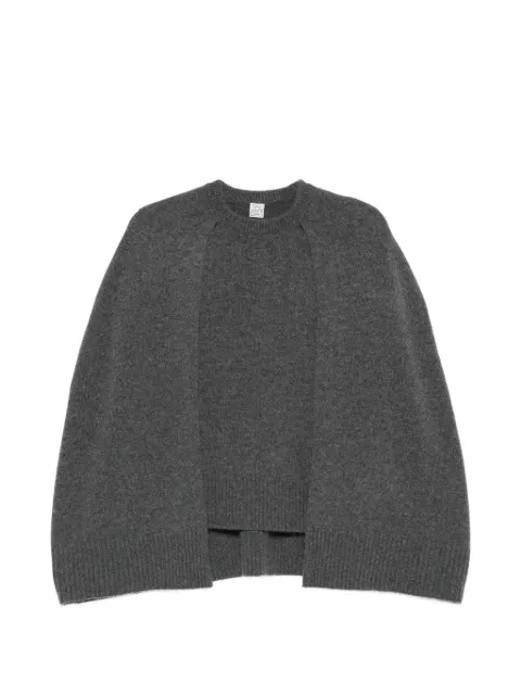 TOTEME crew cape knit Grey 261WRT0635YA0235083