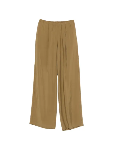 Alysi pocket elasticated palazzo pants Brown 116119P6045