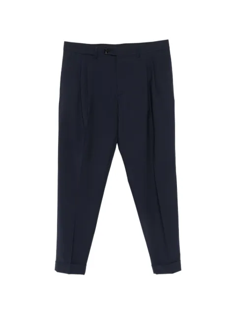 BE ABLE pleated turn-up trousers Blue 26SROBERTTBCM