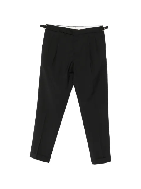 Briglia 1949 pleated buckled-waist trousers Black QUARTIERIS300108