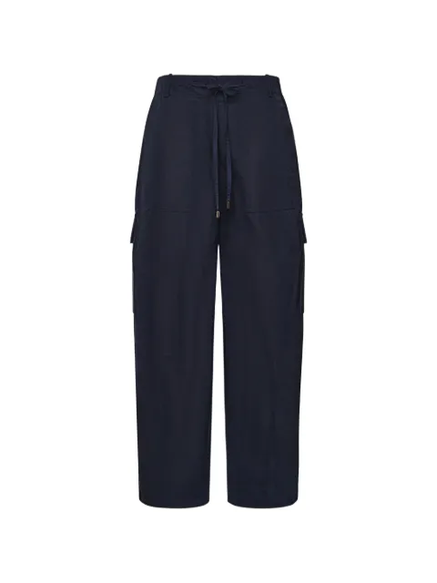 Alaïa drawstring cargo trousers Blue AA9P1297W128C