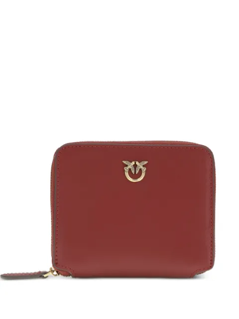 PINKO square leather zip-around purse Red 100249A0F1