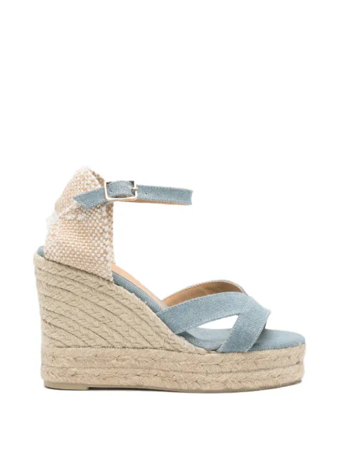 Castañer criss-cross platform sandals Blue 025536BRUNA