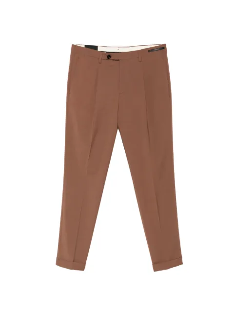 michael coal MC Frederick pressed-crease turn-up trousers Brown MCFRK3687S26