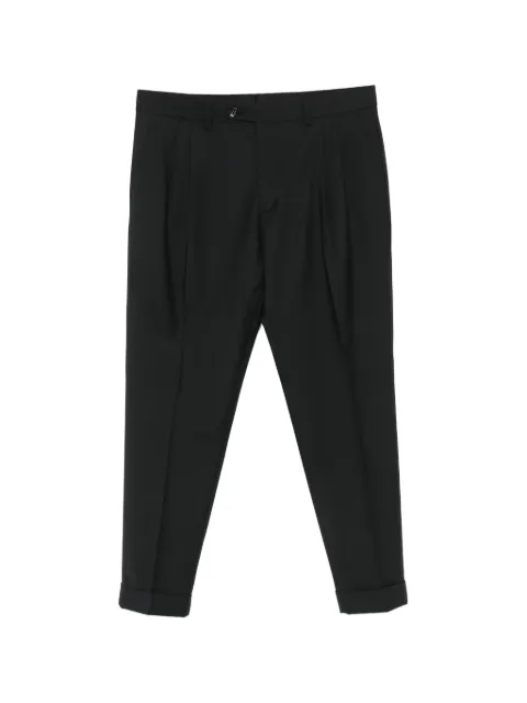 BE ABLE pleated turn-up trousers Black 26SROBERTTBCM