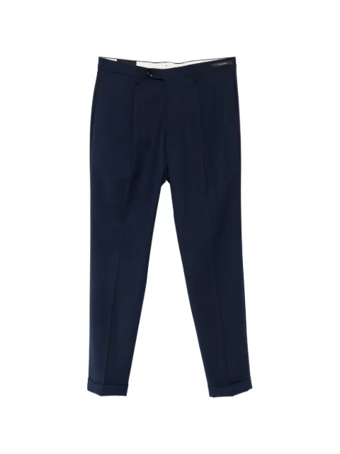 michael coal MC Frederick pleated turn-up trousers Blue MCFRK3687S26