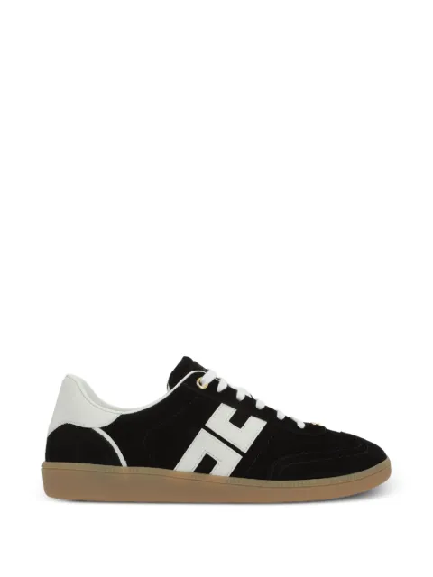 Elisabetta Franchi suede logo sneakers Black SA61G61E2
