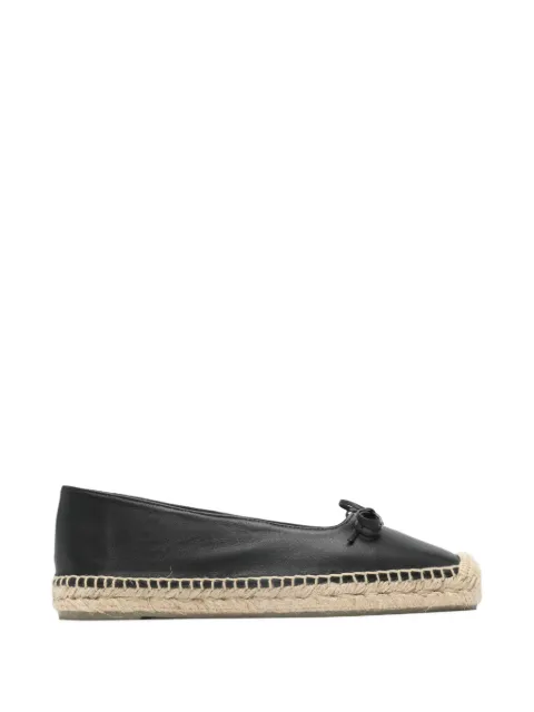 Castañer bow detail espadrille ballet flats Black 026082PAX