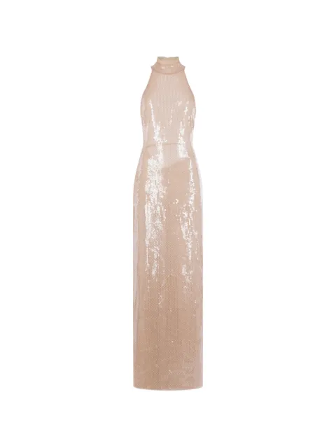 Raquel Diniz sequin open-back maxi dress Neutrals 5L03146NUP000500000050