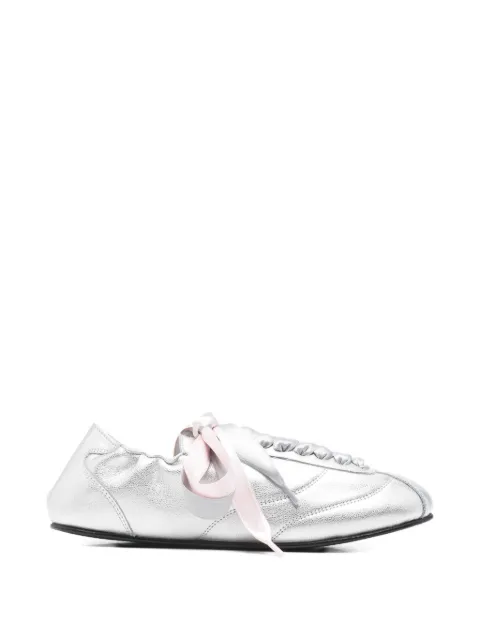 Repetto ribbon lace sneakers Silver V4230VEMD020