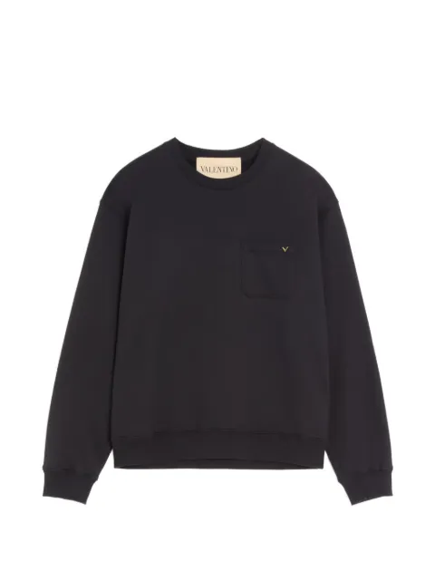 Valentino Garavani cotton sweatshirt with VGold Black VMF28RBHH