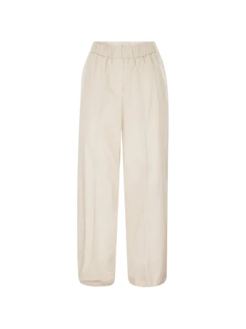 Peserico elasticated-waist track pants Neutrals A0453001979144