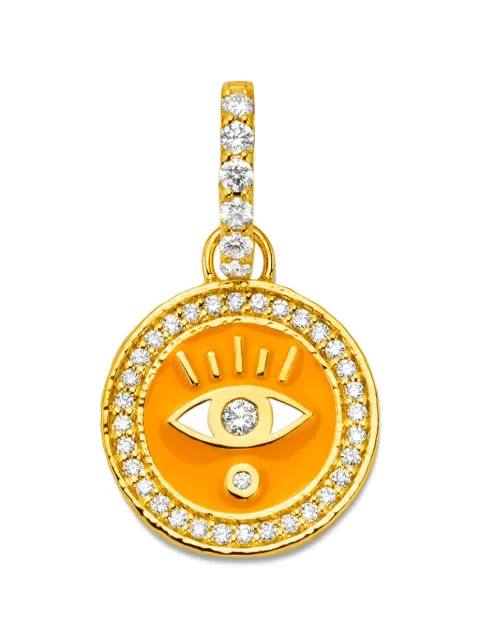 BUDDHA MAMA diamond clementine evil eye pendant Gold 4458PCLEM