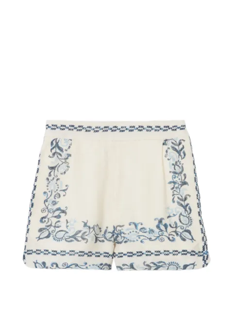 Claudie Pierlot floral-print shorts Neutrals CFPSH00311